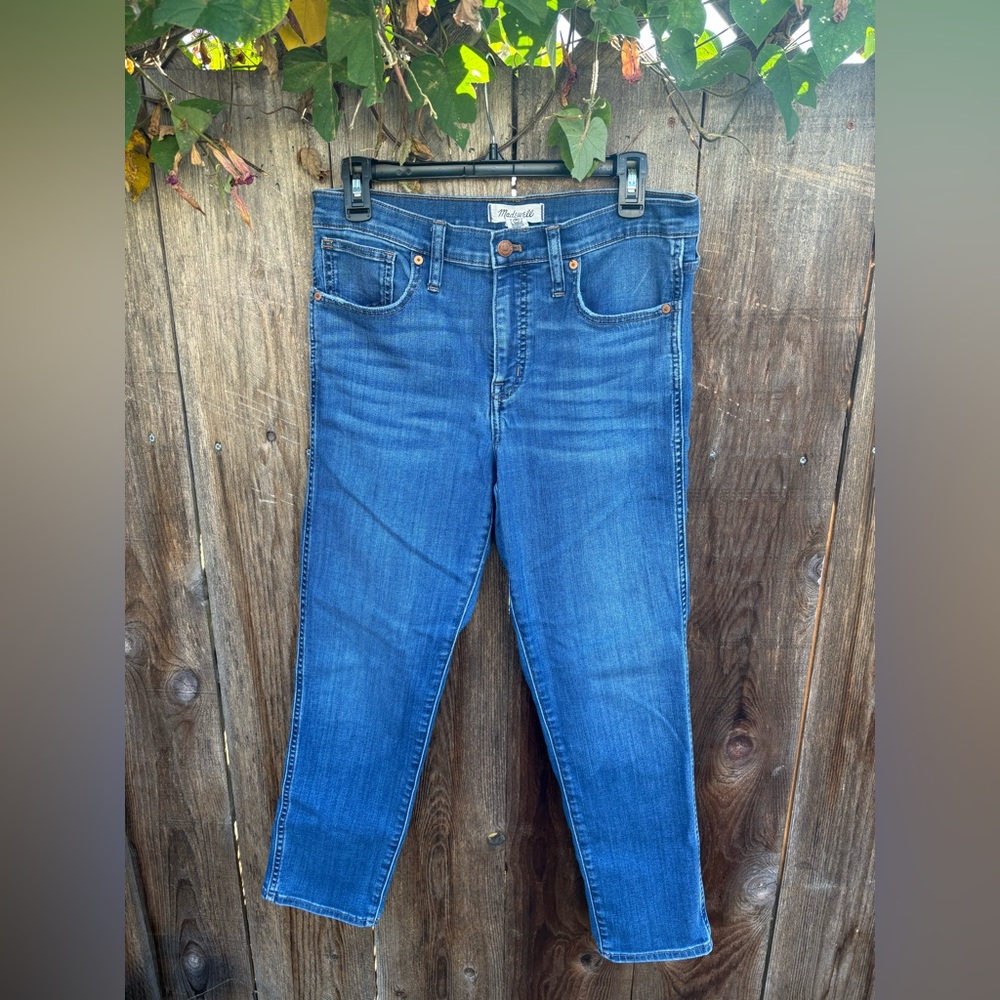 Madewell Blue Straight Leg Jeans Vibrant Denim